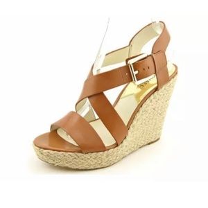 Michael Kors Brown Wedge Heels 7